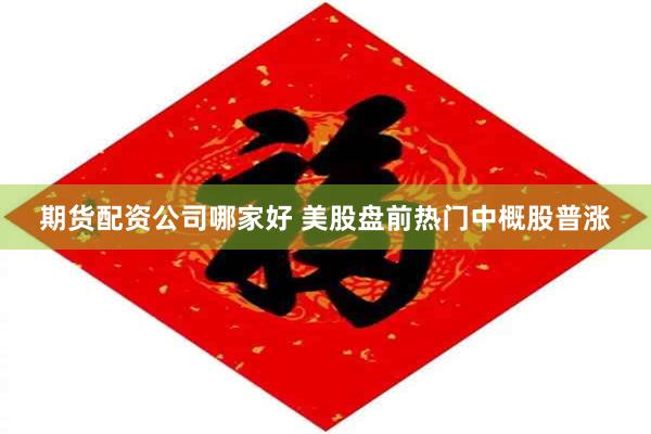 期货配资公司哪家好 美股盘前热门中概股普涨