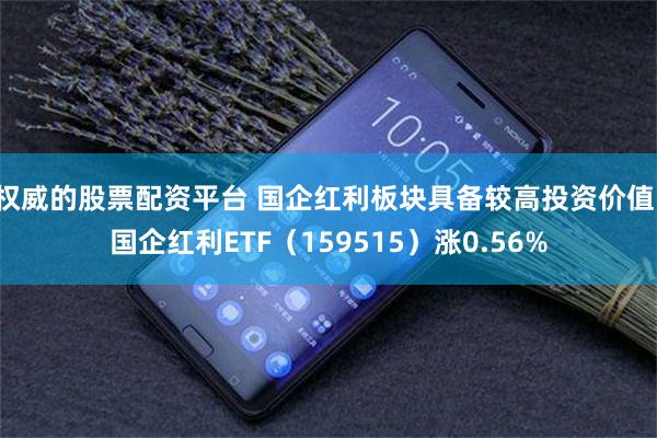 权威的股票配资平台 国企红利板块具备较高投资价值，国企红利ETF（159515）涨0.56%