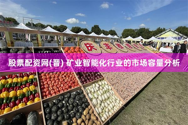 股票配资网(晋) 矿业智能化行业的市场容量分析