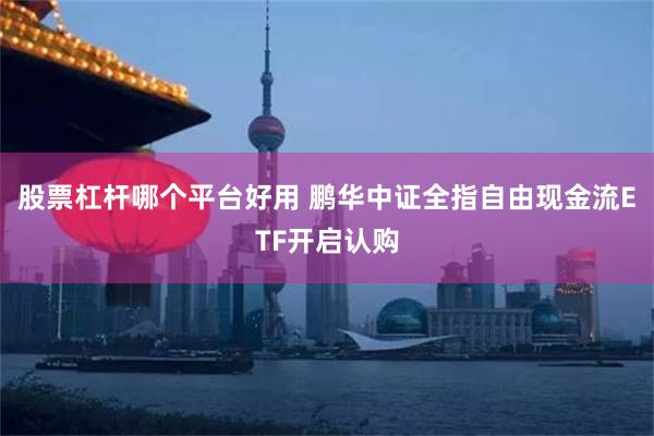 股票杠杆哪个平台好用 鹏华中证全指自由现金流ETF开启认购