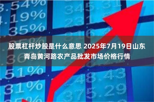 股票杠杆炒股是什么意思 2025年7月19日山东青岛黄河路农产品批发市场价格行情